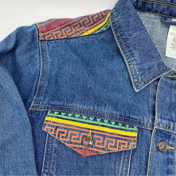 Disney Parks 25th Anniversary Hercules Embroidered Denim Jean Jacket - XL - Picture 4 of 16